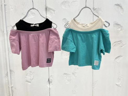 レイヤードTシャツ 女の子 可愛いTシャツ  3524507j